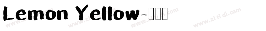 Lemon Yellow字体转换